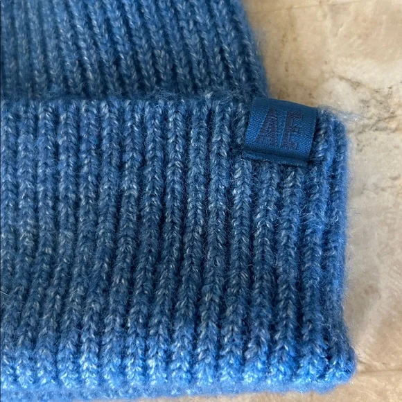 American Eagle Outfitters Heather Blue Knit Beanie/Hat Unisex One Size - Picture 2 of 3
